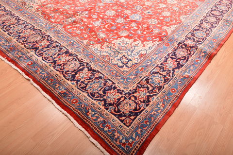 Mahal Red Hand Knotted 100 X 149 Area Rug 100-76335 Image 11
