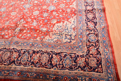 Mahal Red Hand Knotted 100 X 149 Area Rug 100-76335 Image 12