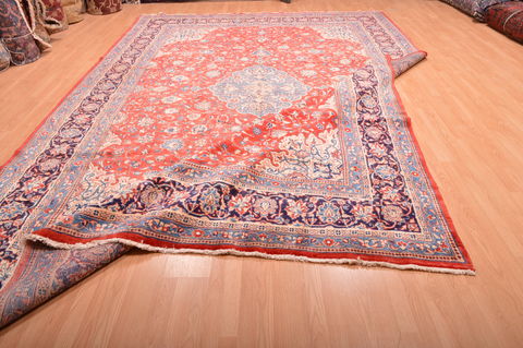 Mahal Red Hand Knotted 100 X 149 Area Rug 100-76335 Image 17