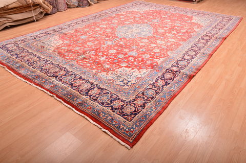 Mahal Red Hand Knotted 100 X 149 Area Rug 100-76335 Image 2