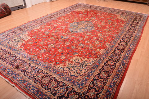 Mahal Red Hand Knotted 100 X 149 Area Rug 100-76335 Image 5
