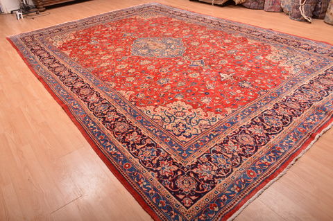 Mahal Red Hand Knotted 100 X 149 Area Rug 100-76335 Image 6