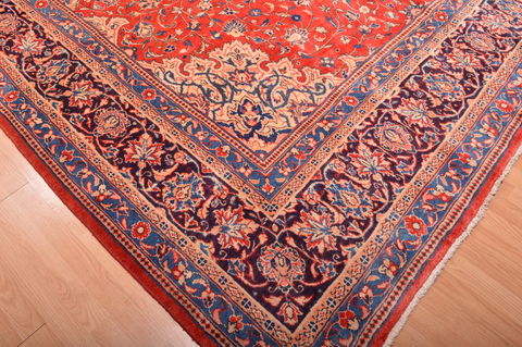 Mahal Red Hand Knotted 100 X 149 Area Rug 100-76335 Image 7