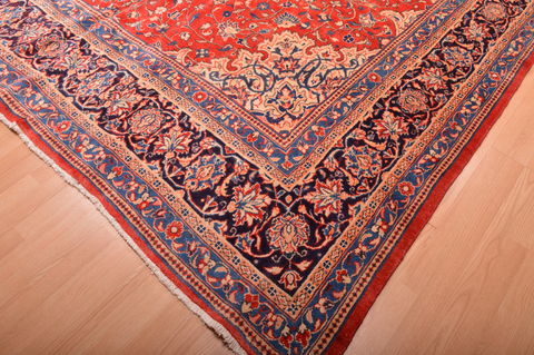Mahal Red Hand Knotted 100 X 149 Area Rug 100-76335 Image 8