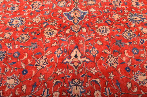 Mahal Red Hand Knotted 100 X 149 Area Rug 100-76335 Image 9