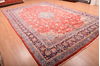 Mahal Red Hand Knotted 100 X 149  Area Rug 100-76335 Thumb 3