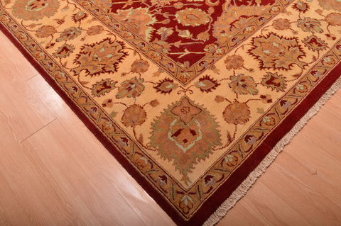 Jaipur Red Hand Knotted 123 X 179 Area Rug 100-76336 Image 12