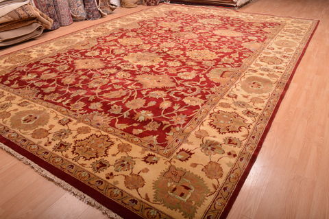 Jaipur Red Hand Knotted 123 X 179 Area Rug 100-76336 Image 2