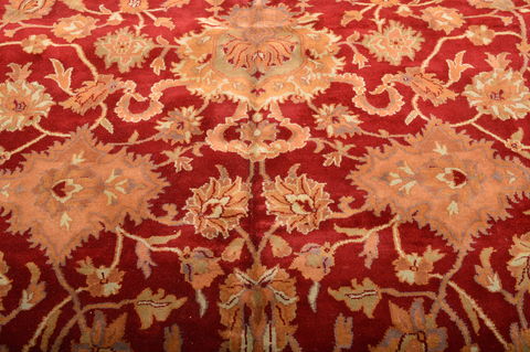 Jaipur Red Hand Knotted 123 X 179 Area Rug 100-76336 Image 4