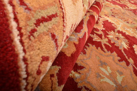 Jaipur Red Hand Knotted 123 X 179 Area Rug 100-76336 Image 7