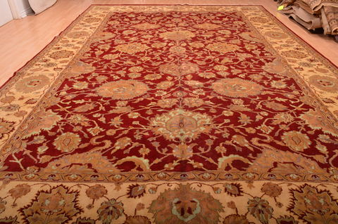 Jaipur Red Hand Knotted 123 X 179 Area Rug 100-76336 Image 9