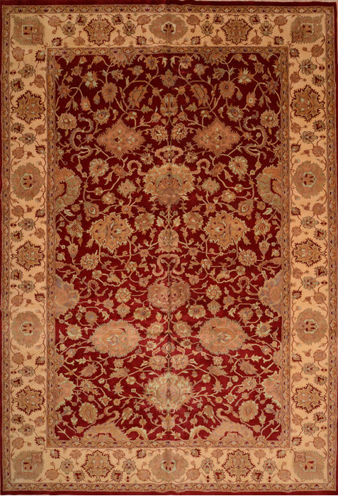 Jaipur Red Hand Knotted 123 X 179 Area Rug 100-76336 Image 0