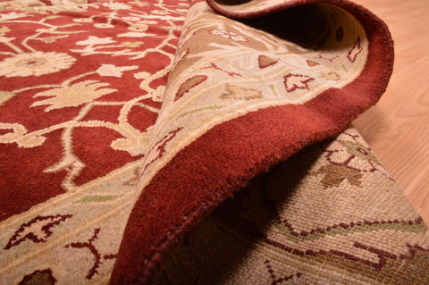 Jaipur Red Hand Knotted 120 X 155 Area Rug 100-76338 Image 11