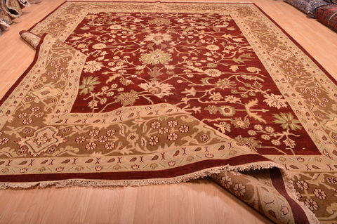 Jaipur Red Hand Knotted 120 X 155 Area Rug 100-76338 Image 12