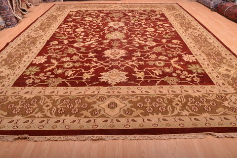 Jaipur Red Hand Knotted 120 X 155 Area Rug 100-76338 Image 15