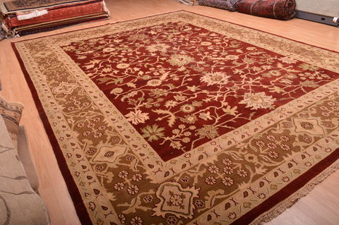 Jaipur Red Hand Knotted 120 X 155 Area Rug 100-76338 Image 17