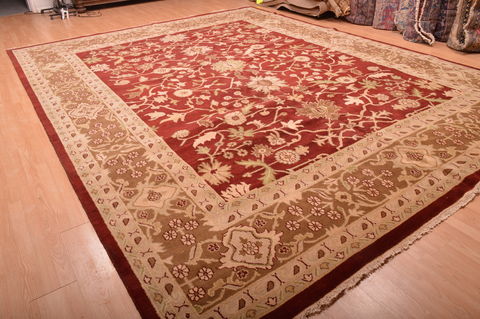 Jaipur Red Hand Knotted 120 X 155 Area Rug 100-76338 Image 19