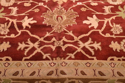 Jaipur Red Hand Knotted 120 X 155 Area Rug 100-76338 Image 3