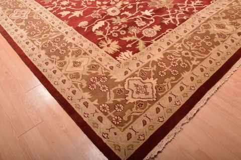 Jaipur Red Hand Knotted 120 X 155 Area Rug 100-76338 Image 4