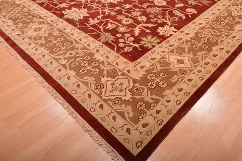 Jaipur Red Hand Knotted 120 X 155 Area Rug 100-76338 Image 5