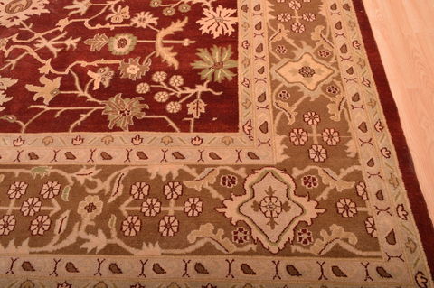 Jaipur Red Hand Knotted 120 X 155 Area Rug 100-76338 Image 6