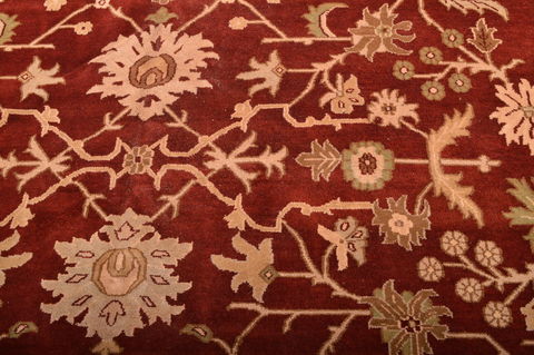 Jaipur Red Hand Knotted 120 X 155 Area Rug 100-76338 Image 7