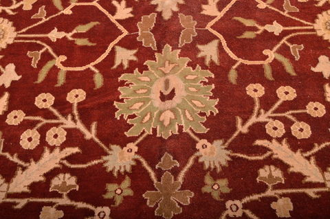 Jaipur Red Hand Knotted 120 X 155 Area Rug 100-76338 Image 8