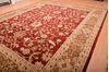 Jaipur Red Hand Knotted 120 X 155  Area Rug 100-76338 Thumb 1