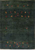 Gabbeh Green Hand Knotted 43 X 59 Area Rug 155-76340 Thumb 0