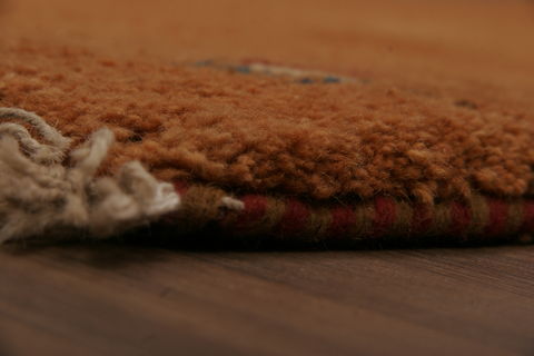 Gabbeh Beige Hand Knotted 27 X 64 Area Rug 155-76350 Image 4