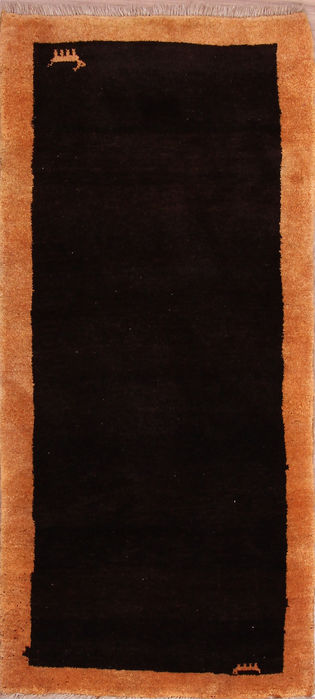 Gabbeh Multicolor Hand Knotted 29 X 64 Area Rug 155-76354 Image 0