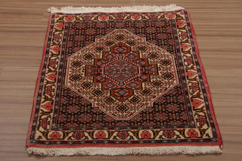 Sanandaj Multicolor Hand Knotted 25 X 33 Area Rug 155-76368 Image 1