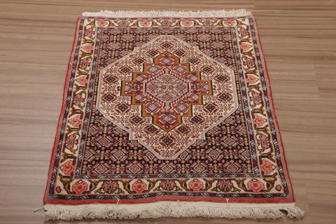 Sanandaj Multicolor Hand Knotted 25 X 33 Area Rug 155-76368 Image 2