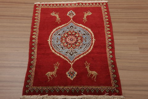 Mood Multicolor Hand Knotted 22 X 45  Area Rug 155-76383 Image 2