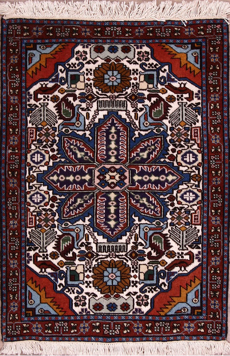 Ardebil Multicolor Hand Knotted 22 X 31 Area Rug 155-76386 Image 0
