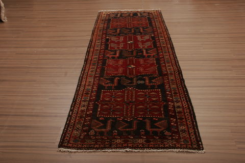 Meshkin Multicolor Runner Hand Knotted 35 X 103 Area Rug 155-76387 Image 1