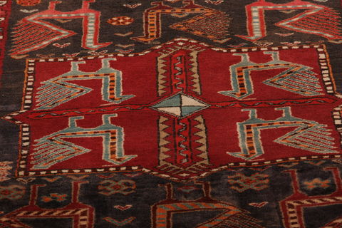 Meshkin Multicolor Runner Hand Knotted 35 X 103 Area Rug 155-76387 Image 3