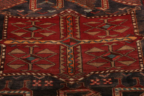 Meshkin Multicolor Runner Hand Knotted 35 X 103 Area Rug 155-76387 Image 4