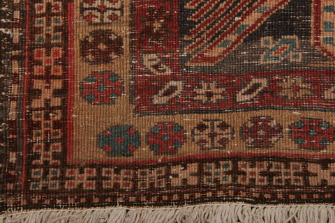 Meshkin Multicolor Runner Hand Knotted 35 X 103 Area Rug 155-76387 Image 8