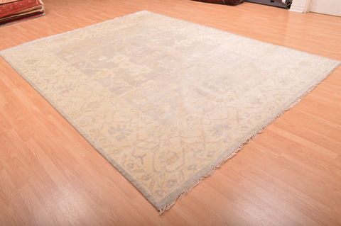Oushak Beige Hand Knotted 82 X 1010  Area Rug 100-76389 Image 13