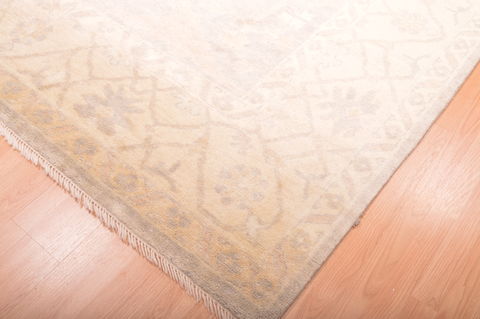 Oushak Beige Hand Knotted 82 X 1010  Area Rug 100-76389 Image 20
