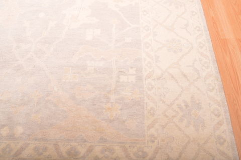 Oushak Beige Hand Knotted 82 X 1010  Area Rug 100-76389 Image 21