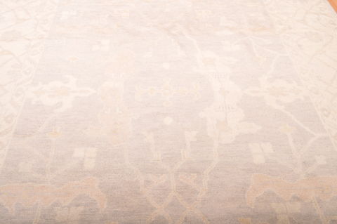 Oushak Beige Hand Knotted 82 X 1010  Area Rug 100-76389 Image 2