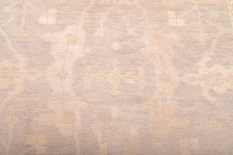 Oushak Beige Hand Knotted 82 X 1010  Area Rug 100-76389 Image 5