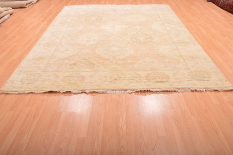 Oushak Beige Hand Knotted 82 X 100 Area Rug 100-76390 Image 13