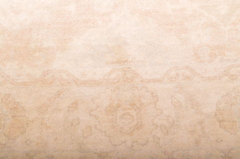 Oushak Beige Hand Knotted 82 X 100 Area Rug 100-76390 Image 20