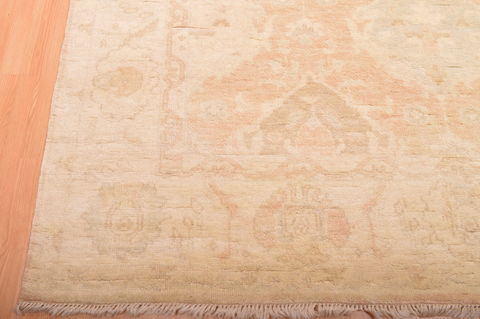 Oushak Beige Hand Knotted 82 X 100 Area Rug 100-76390 Image 2