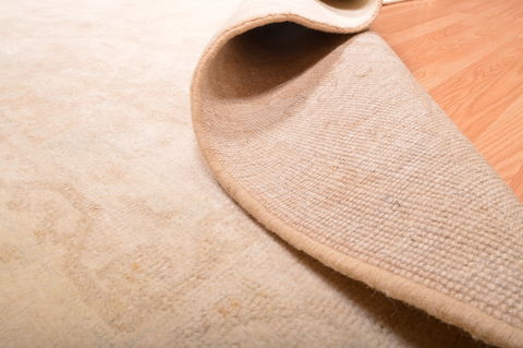 Oushak Beige Hand Knotted 82 X 100 Area Rug 100-76390 Image 8
