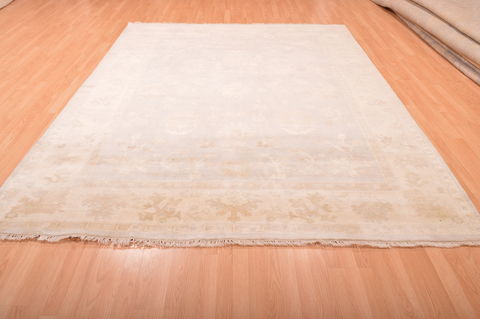Oushak Beige Hand Knotted 710 X 100 Area Rug 100-76394 Image 14
