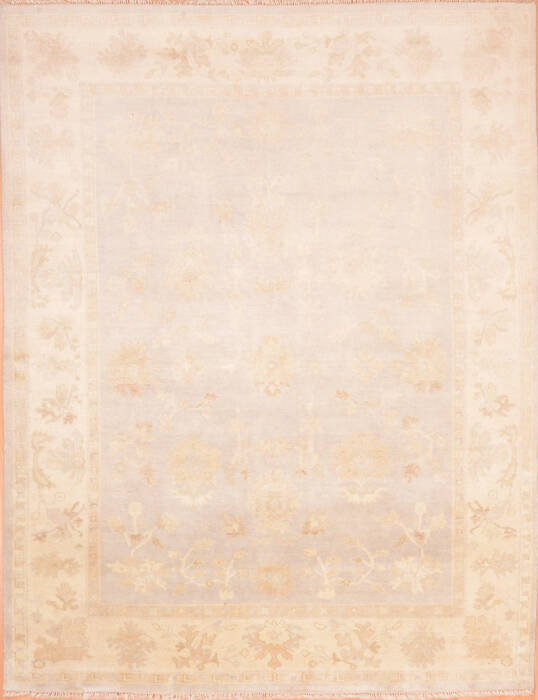 Oushak Beige Hand Knotted 710 X 100 Area Rug 100-76394 Image 0
